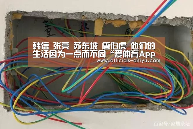 韩信 张亮 苏东坡 唐伯虎 他们的生活因为一点而不同“爱体育App下载”(图2) 爱体育App下载